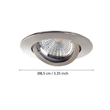 Eglo - Sada 3× LED podhľadových svietidiel TEDO 1xGU10-LED/5W/230V