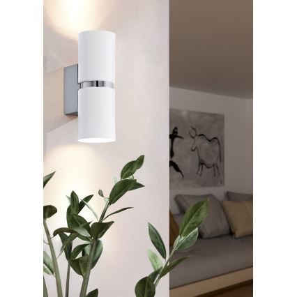 Eglo - LED Nástenné svietidlo 2xGU10-LED/4W/230V