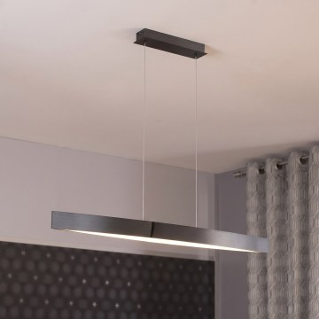 Eglo 95549 - LED stmievateľný závesný luster na lankách FORNES-S LED/24W/230V 2700-6500K čierny chróm