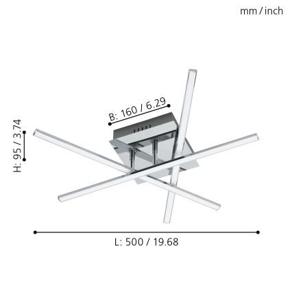 Eglo - LED stropné svietidlo LED/13,2W/230V