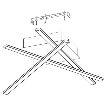 Eglo - LED stropné svietidlo LED/13,2W/230V