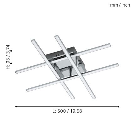 Eglo - LED Stropné svietidlo LED/24W/230V