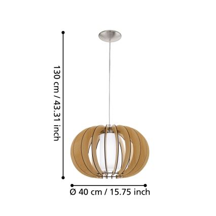 Eglo 95598 - Luster STELLATO 1 1xE27/60W/230V