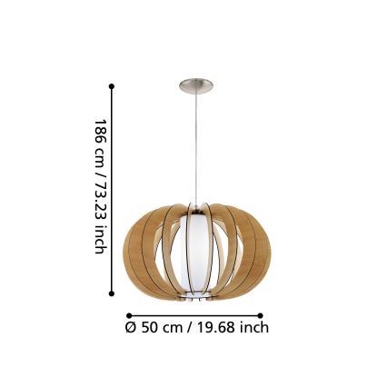 Eglo 95599 - Luster STELLATO 1 1xE27/60W/230V