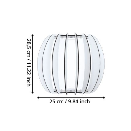 Eglo - Nástenné svietidlo 1xE27/60W/230V