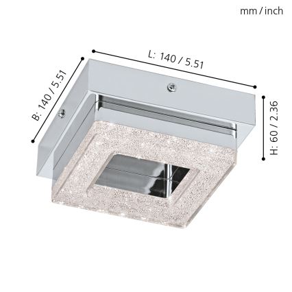 Eglo - LED Stropné svietidlo 1xLED/4W/230V