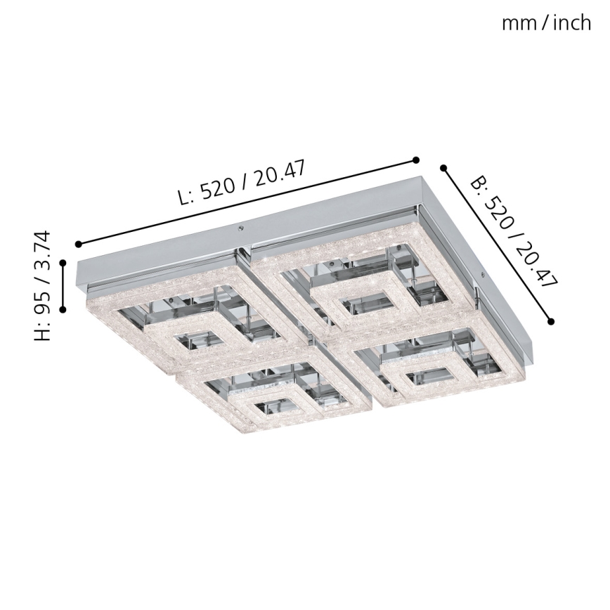 Eglo - LED Stropné svietidlo LED/48W/230V
