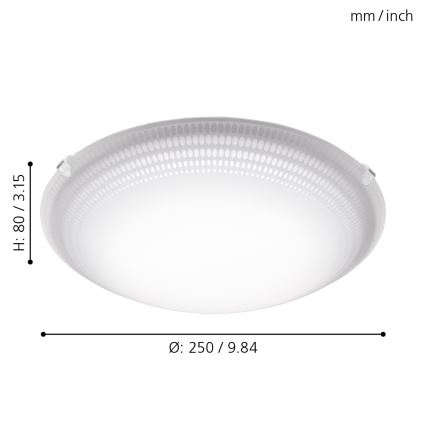 Eglo 95672 - LED Stropné svietidlo MARGITTA 1 LED/8,2W/230V