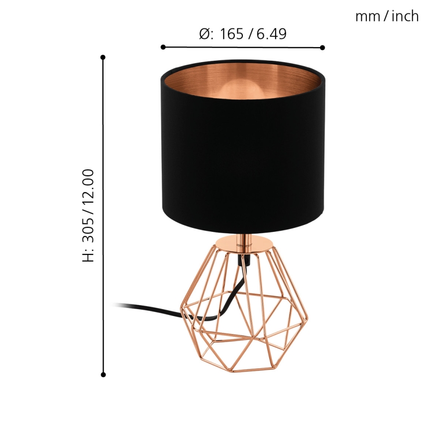 Eglo - Stolná lampa 1xE14/60W/230V