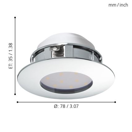 Eglo - LED podhľadové svietidlo 1xLED/4,9W/230V
