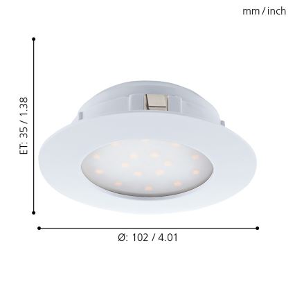 Eglo - LED podhľadové svietidlo 1xLED/11W/230V