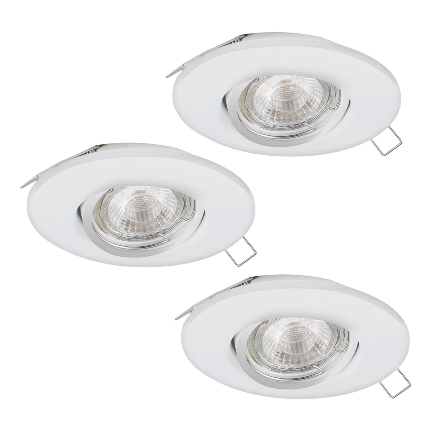 Eglo 95895 - SADA 3x LED podhľadové svietidlo PENETO 1 1xGU10-LED/3W/230V