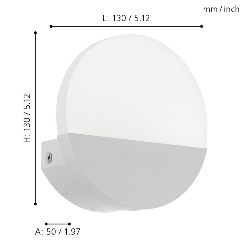 Eglo - LED nástenné svietidlo LED/4,5W/230V