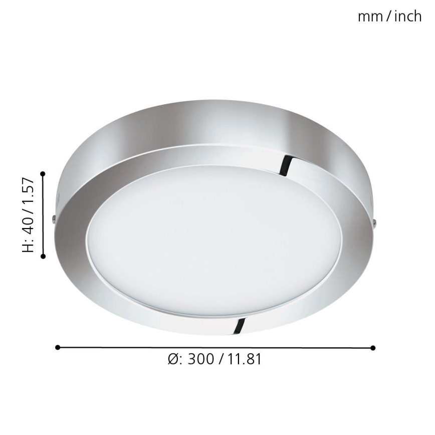 Eglo 96058 - LED kúpeľňové svietidlo FUEVA 1 LED/22W/230V IP44 pr. 30 cm