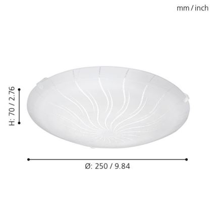 Eglo 96089 - LED Stropné svietidlo MARGITTA 1 LED/11W/230V