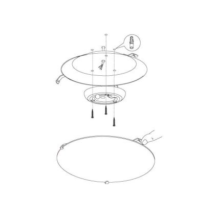 Eglo 96089 - LED Stropné svietidlo MARGITTA 1 LED/11W/230V