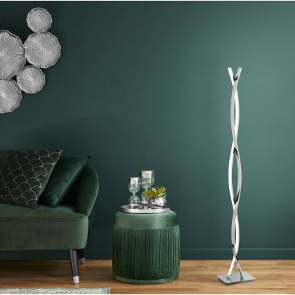 Eglo - LED stojacia lampa LED/36W/230V lesklý chróm