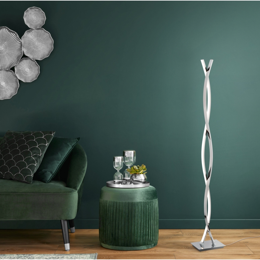 Eglo - LED stojacia lampa LED/36W/230V lesklý chróm