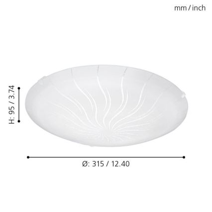 Eglo 96111 - LED Stropné svietidlo MARGITTA 1 LED/11W/230V