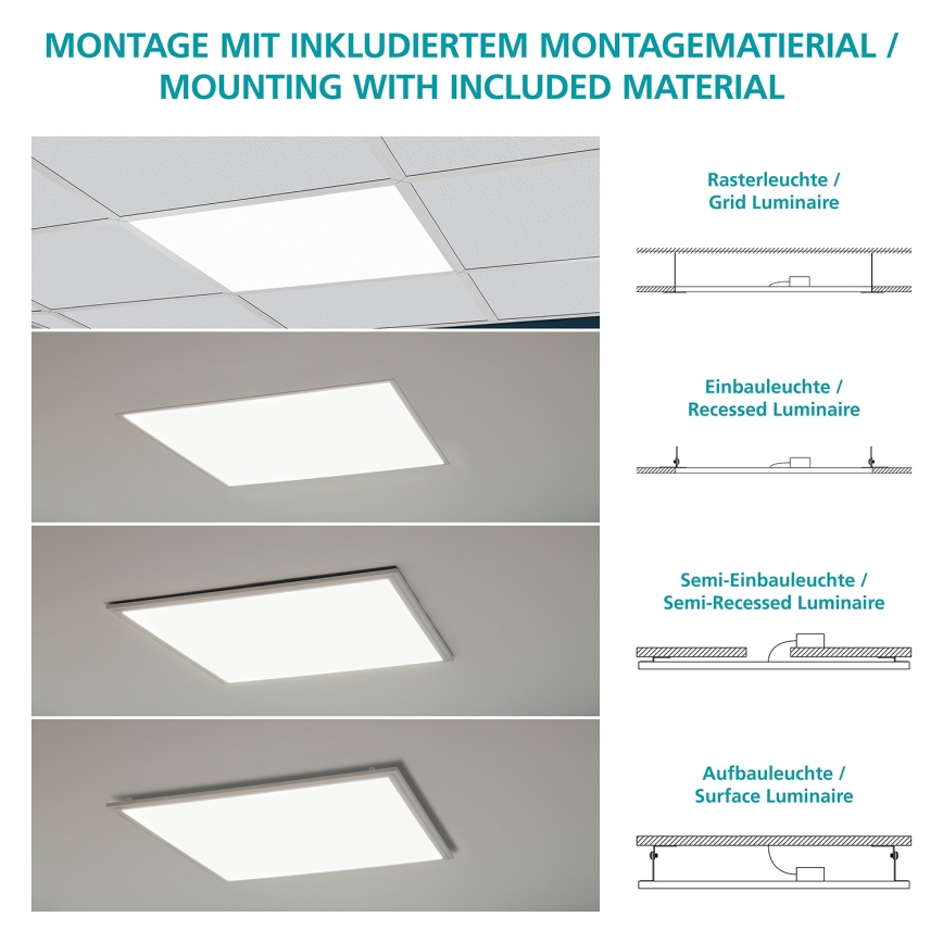 Eglo - LED stropný panel LED/16W/230V