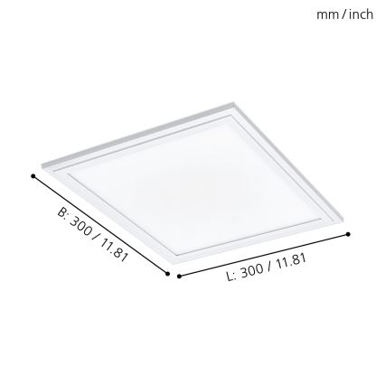 Eglo - LED stropný panel LED/16W/230V