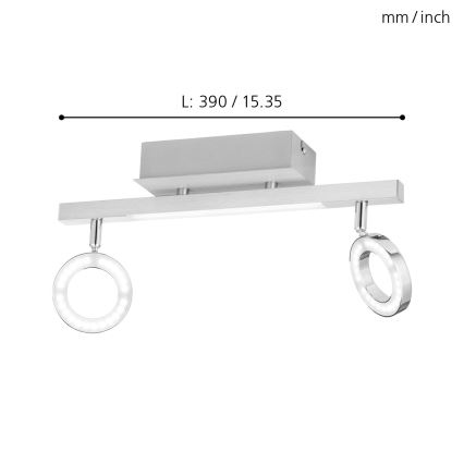 Eglo - Bodové svietidlo 2xLED/3,2W + LED/3,3/230V