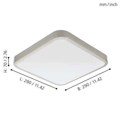 Eglo 96231 - LED Kúpeľňové svietidlo MANILVA LED/16W/230V