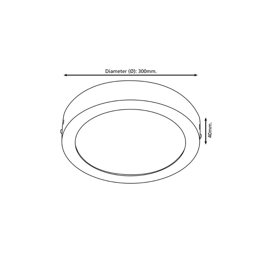 Eglo 96246 - LED kúpeľňové svietidlo FUEVA 1 LED/22W/230V IP44 pr. 30 cm