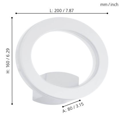 Eglo 96274 - LED Vonkajšie nástenné svietidlo EMOLLIO LED/10W/230V