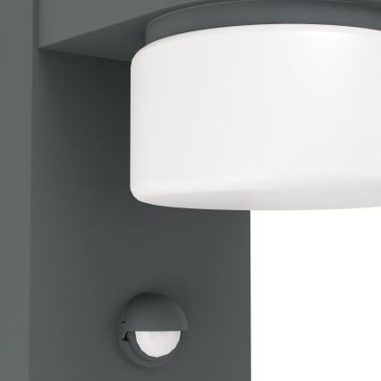 Eglo 96277 - LED Vonkajšie nástenné svietidlo s čidlom ATOLLARI 2xLED/6W