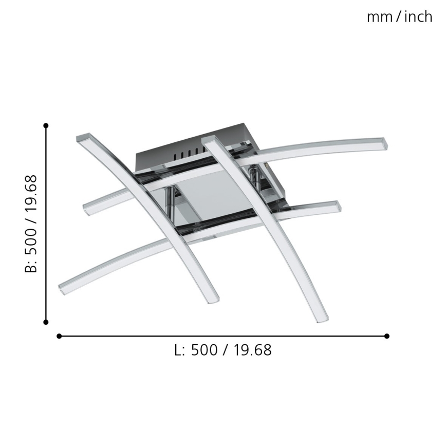 Eglo - LED Prisadený luster 4xLED/5W/230V
