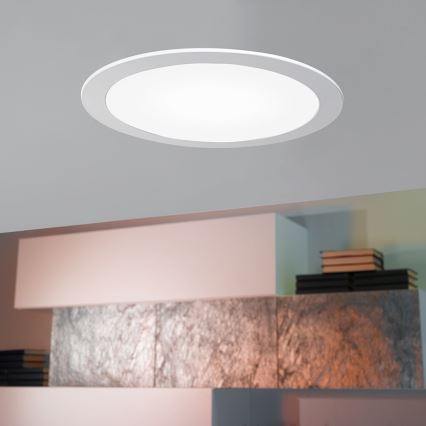 Eglo 96407 - LED stmievateľné podhľadové svietidlo FUEVA 1 LED/10,95W/230V pr. 17 cm