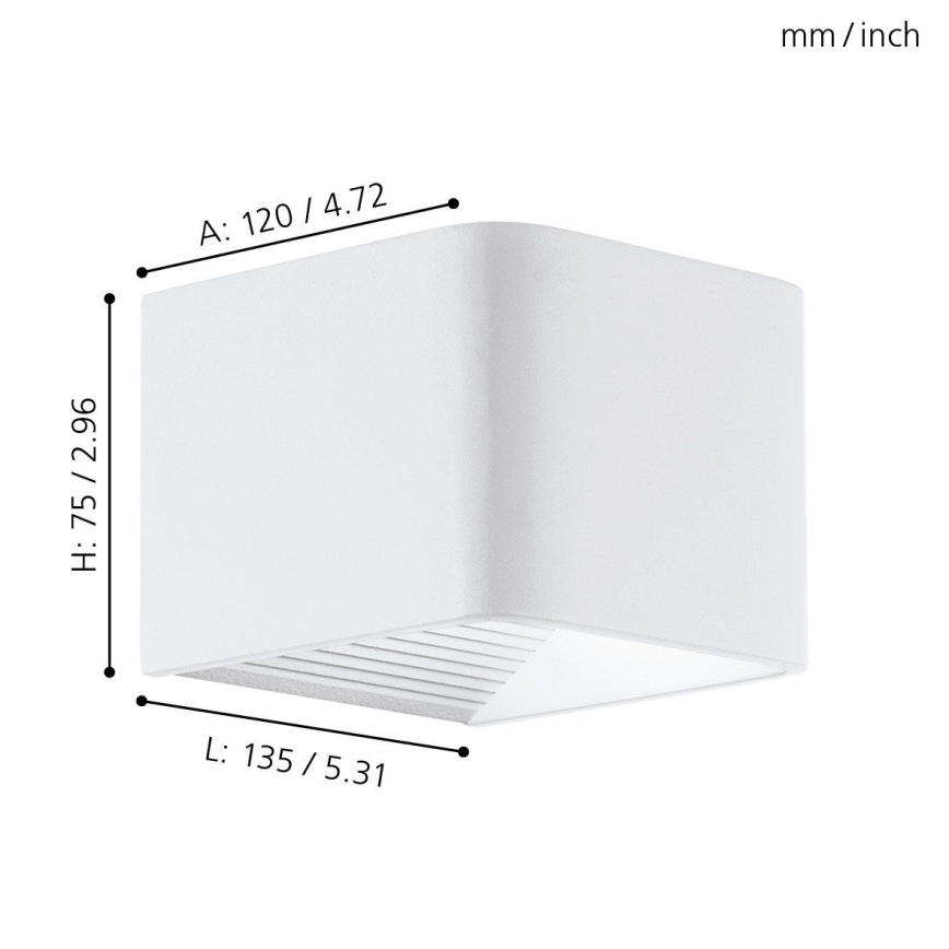 Eglo 96497 - LED Vonkajšie nástenné svietidlo DONINNI LED/6W/230V IP44