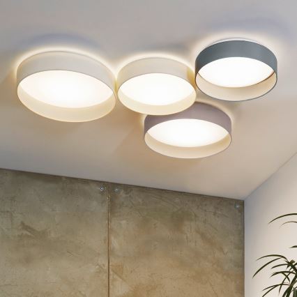 Eglo - LED Stmievateľné stropné svietidlo 1xLED/18W/230V béžová