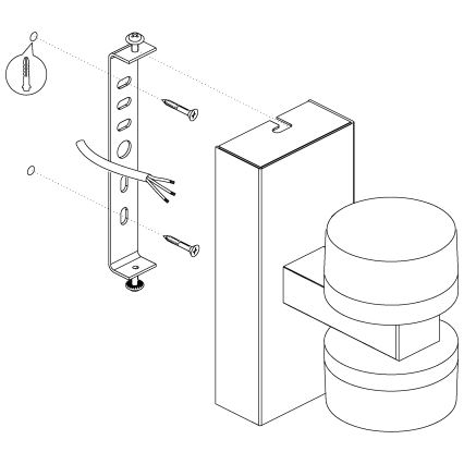 Eglo - LED Stmievateľné kúpeľňové nástenné svietidlo 2xLED/7,2W/ IP44