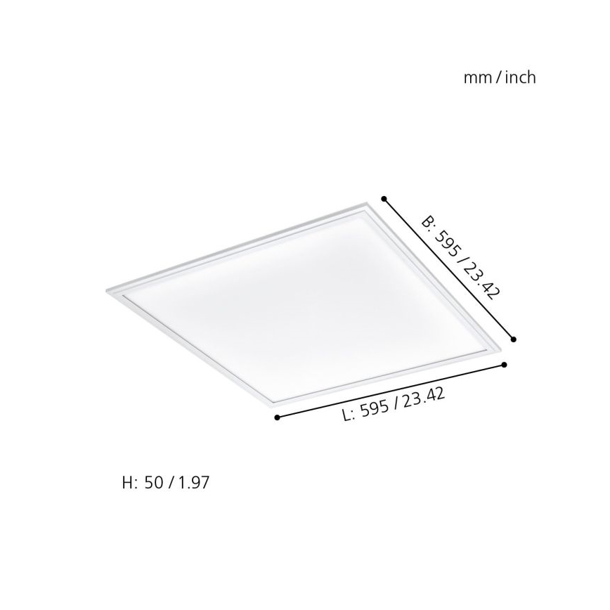 Eglo - LED RGBW Stmievateľné svietidlo SALOBRENA-C LED/30,5W/230V + diaľkové ovládanie
