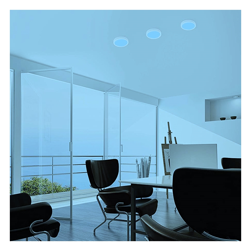 Eglo - LED RGBW Stmievateľné stropné svietidlo FUEVA-C LED/15,6W/230V Bluetooth