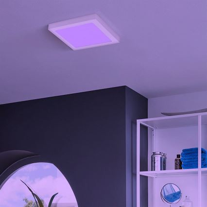 Eglo - LED RGBW Stmievateľné stropné svietidlo FUEVA-C LED/15,6W/230V Bluetooth