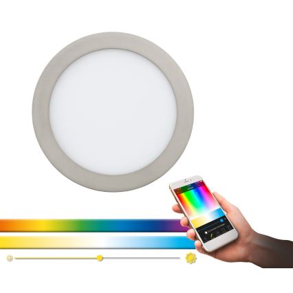 Eglo - LED RGB Stmievateľné podhľadové svietidlo FUEVA-C LED/15,6W/230V