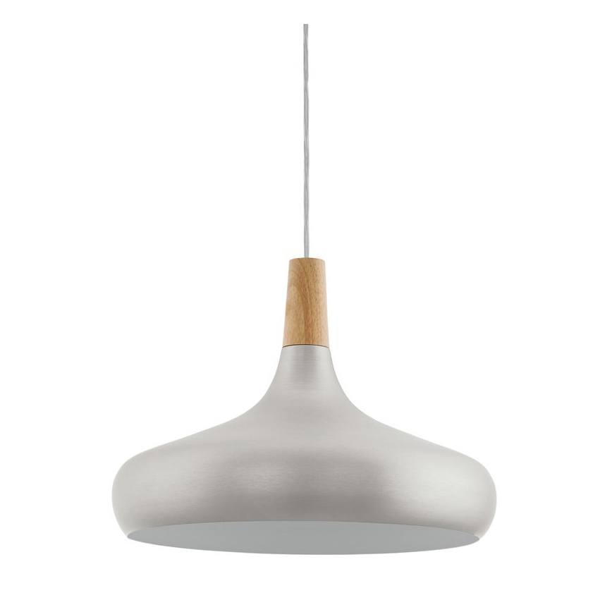 Eglo - Závesné svietidlo 1xE27/60W/230V pr. 40 cm strieborná
