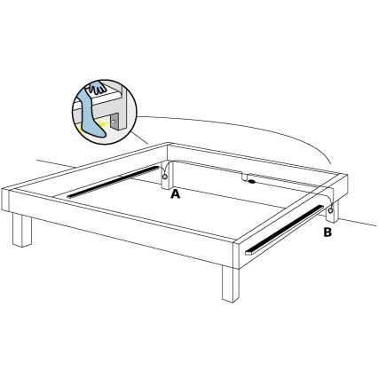 Eglo - SADA 2x LED pásik so senzorom pohybu 2xLED/36x0,1W/230V 2,4m