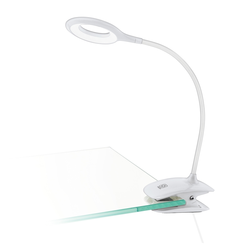 Eglo - LED Stmievateľná lampa s klipom 1xLED/3W/5V 500 mAh biela