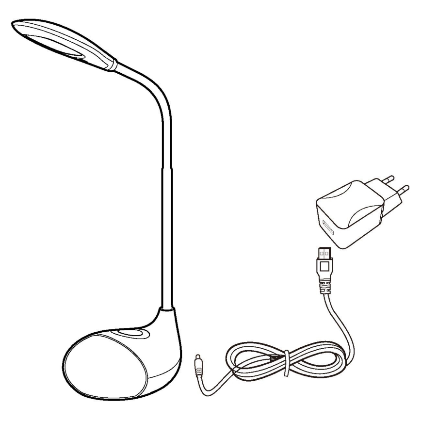Eglo - LED Stolná lampa 1xLED/2,2W+0,3W/230V RGB