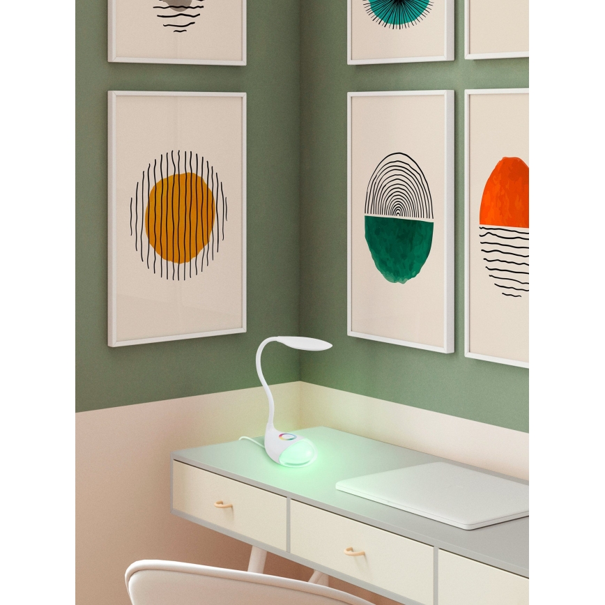 Eglo - LED stmievateľná stolná lampa LED/2,2W+0,3W/230V RGB