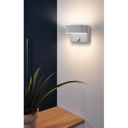 Eglo 97159 - LED Vonkajšie nástenné svietidlo so senzorom AZZINANO 2xLED/5,6W/230V