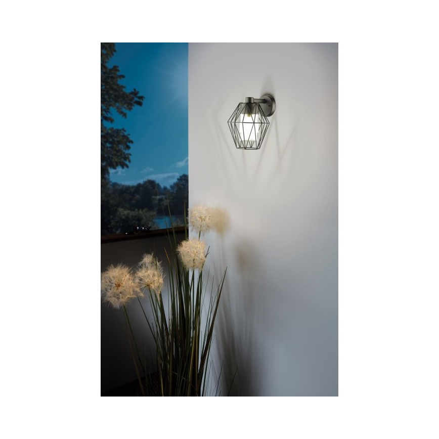 Eglo - Vonkajšie nástenné svietidlo 1xE27/60W/230V