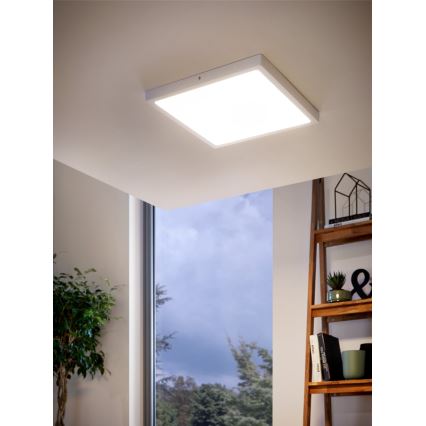 Eglo 97264 - LED Stropné svietidlo FUEVA 1 1xLED/25W/230V biela hranatý 2500 lm