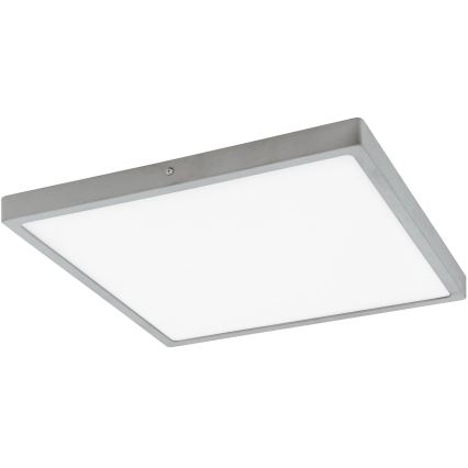 Eglo 97265 - LED Stropné svietidlo FUEVA 1 1xLED/25W/230V strieborná hranatý