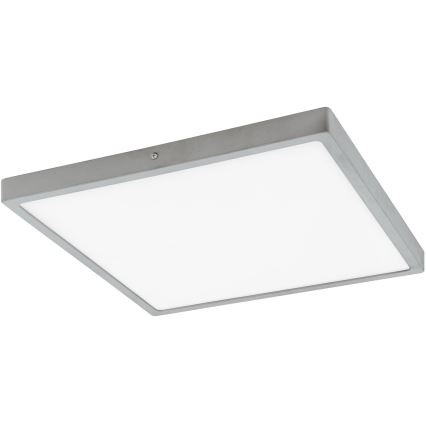 Eglo - LED stropné svietidlo 1xLED/25W/230V strieborné štvorcové 40x40 cm