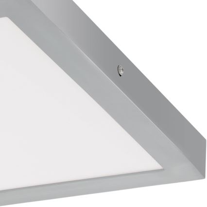 Eglo - LED stropné svietidlo 1xLED/25W/230V strieborné štvorcové 40x40 cm
